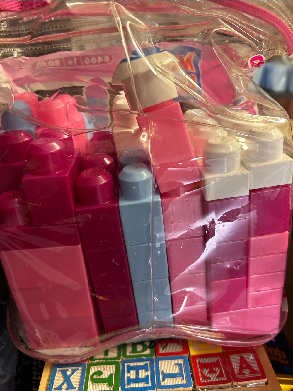 Pink Building Set - 80 Pieces - Picture 2 of 3